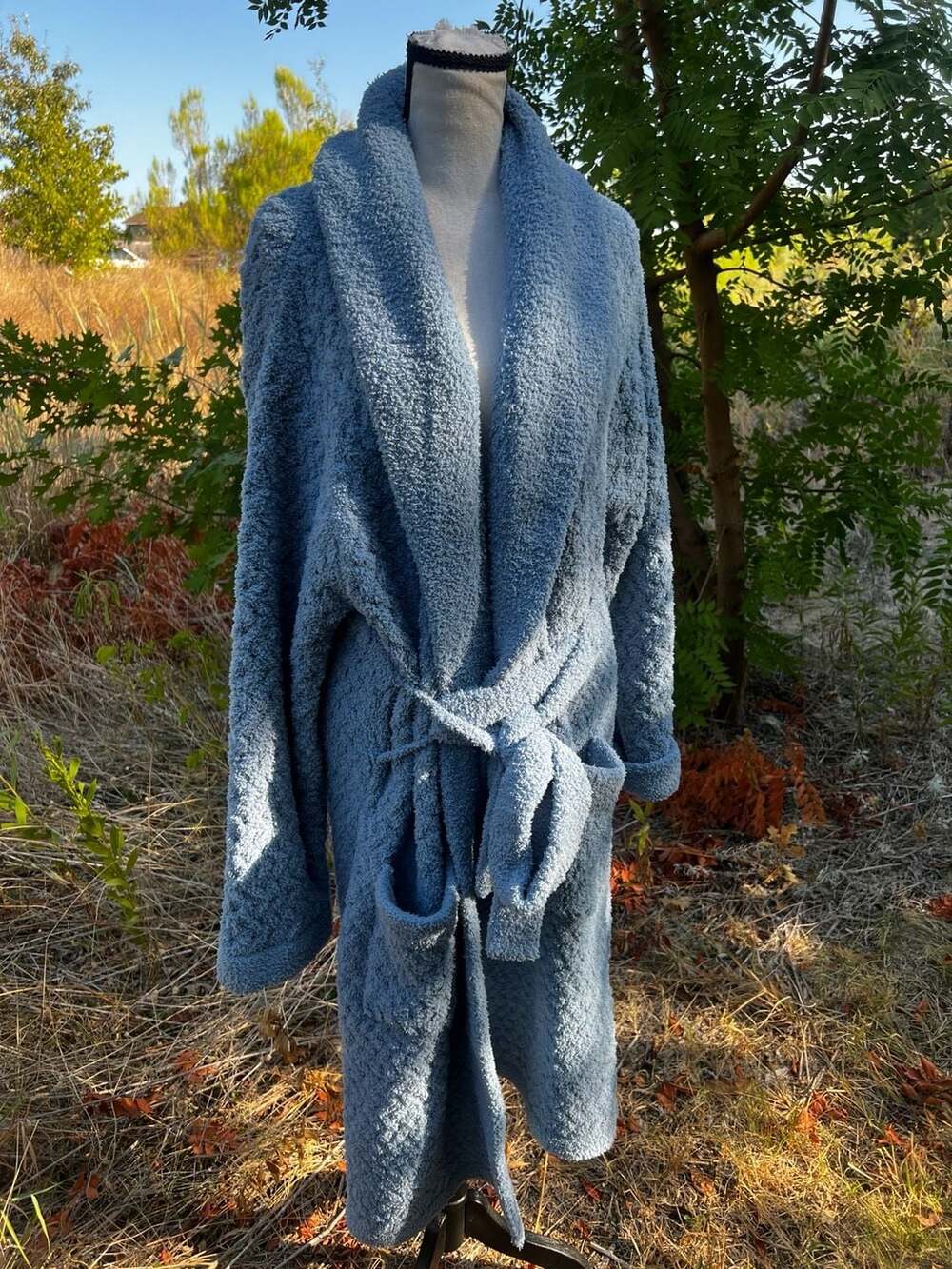 Sunday Citizen Snug Waffle Robe Blue